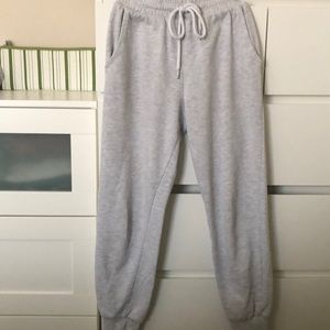 Grey sweatpants